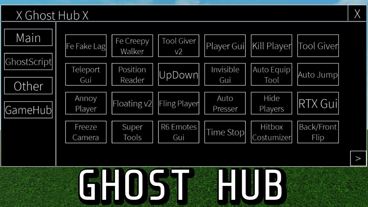 Ghost Hub Script Interface