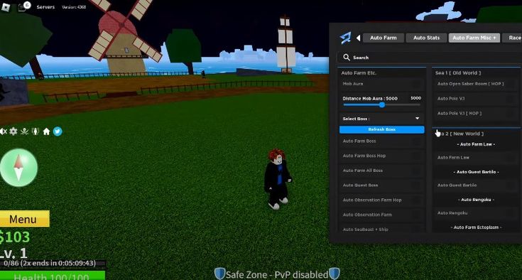 Blox Fruits Script Interface