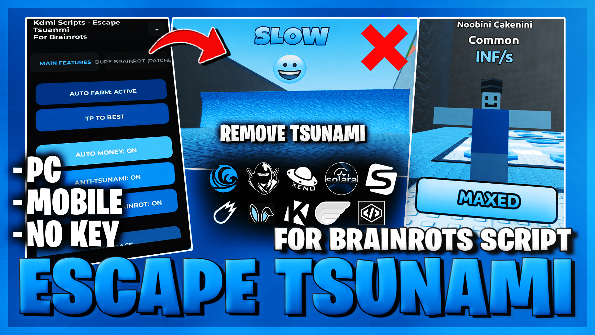 Escape Tsunami for Brainrot Script Cover