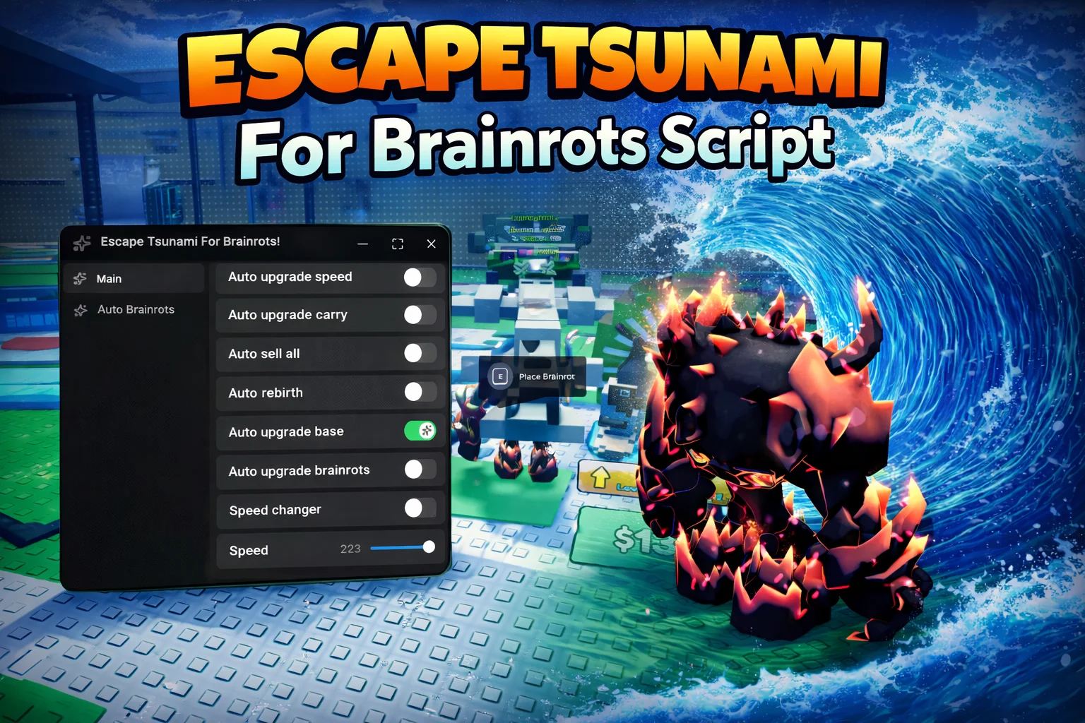 Escape Tsunami for Brainrots Script